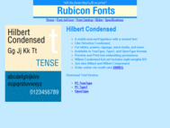 Hilbert Condensed Font PS screenshot